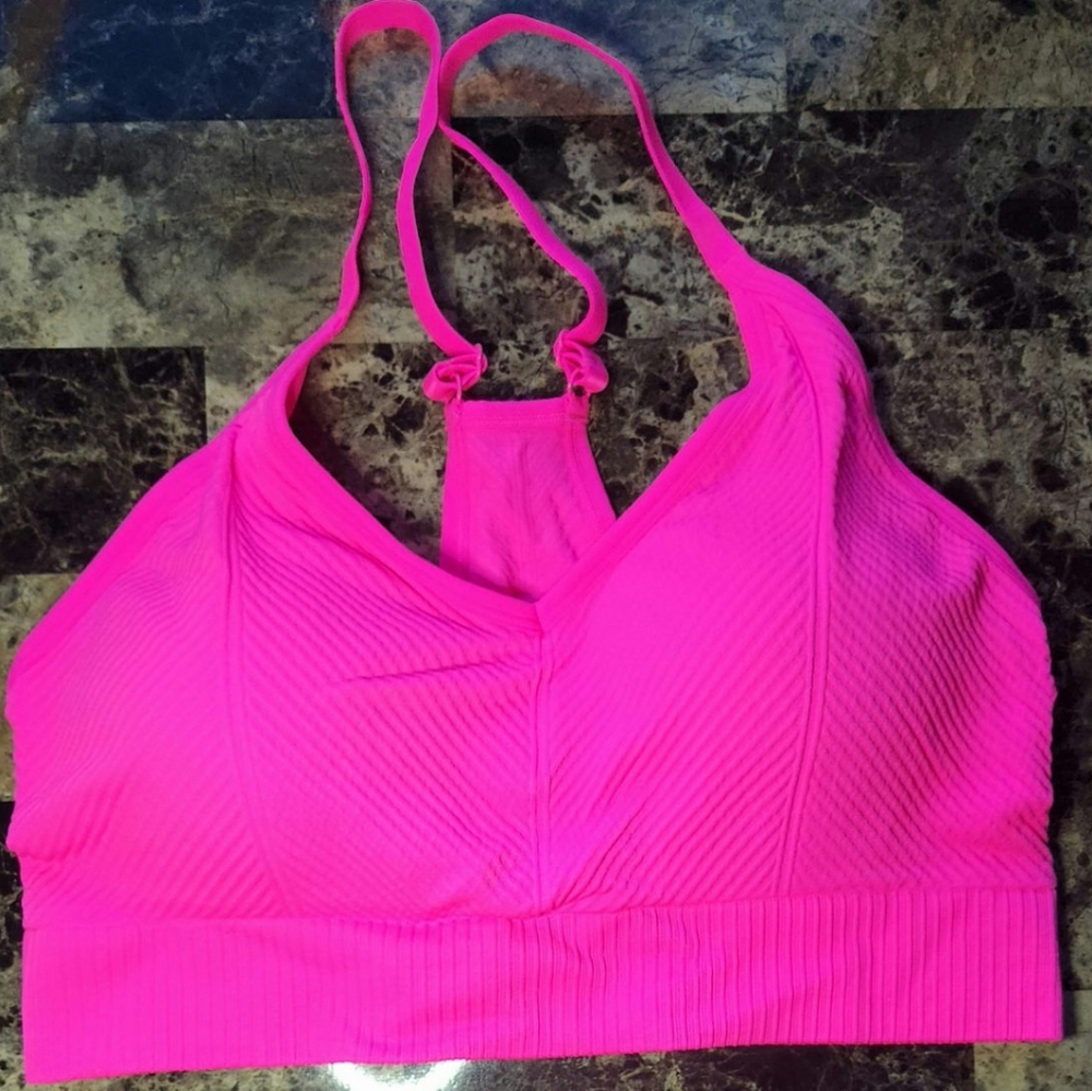 Pink sports bra bright neon bundle of 2